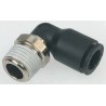 Legris Male Pneumatic Fitting Nickel Plated Brass 1/4 in R Threaded-to-Tube LF3000 Series LF3000