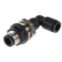 Legris Pneumatic Fitting LF3000 Series Male/Female Push-In 6 mm Nickel Finish 20 bar Pressure LF3000