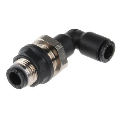 Legris Pneumatic Fitting LF3000 Series Male/Female Push-In 6 mm Nickel Finish 20 bar Pressure LF3000