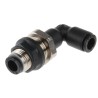 Legris Pneumatic Fitting LF3000 Series Male/Female Push-In 6 mm Nickel Finish 20 bar Pressure LF3000