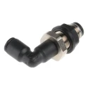 Legris Pneumatic Fitting LF3000 Series Male/Female Push-In 6 mm Nickel Finish 20 bar Pressure LF3000