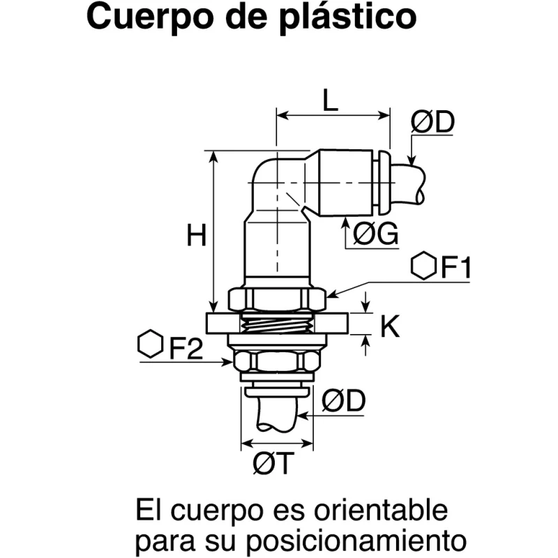 Legris Pneumatic Fitting LF3000 Series Male/Female Push-in 8mm Nickel Finish 20 bar 80°C LF3000