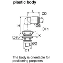 Legris Pneumatic Fitting LF3000 Series Male/Female Push-In 6 mm Nickel Finish 20 bar Pressure LF3000