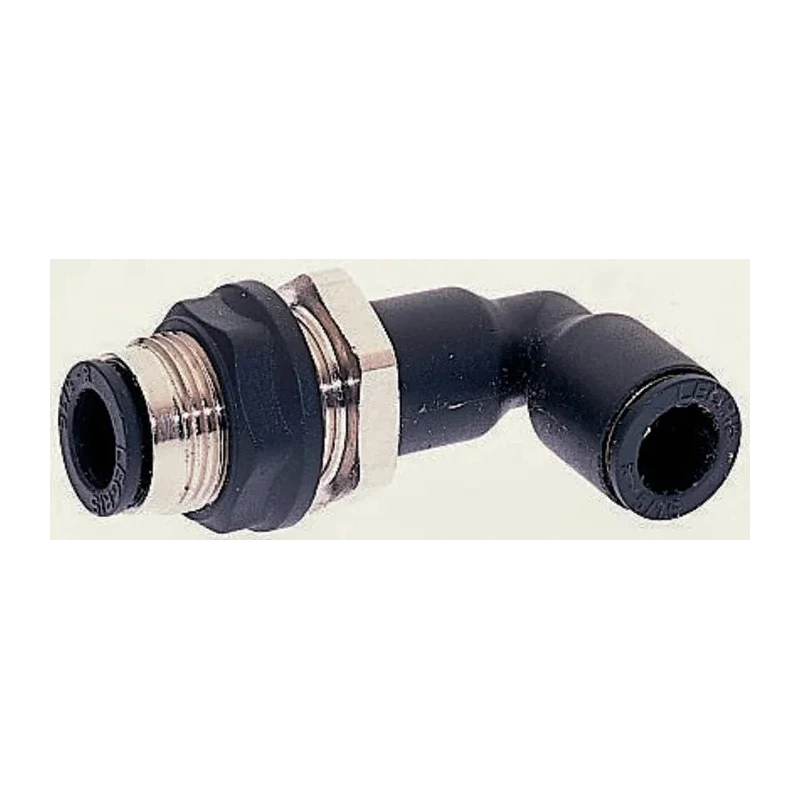 Legris Pneumatic Fitting LF3000 Series Male/Female Push-In 10mm Technical Polymer Nickel Finish LF3000