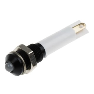 RS PRO Green, Red Panel Mount Indicator 12V DC 20mA Solder Tab Termination Prominent Bezel 205-842