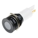 RS PRO White Panel Mount Indicator, 230V AC, 3mA Current, Solder Tab Termination, Flush Bezel, IP67 Rated 205-886