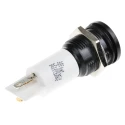 RS PRO White Panel Mount Indicator, 230V AC, 3mA Current, Solder Tab Termination, Flush Bezel, IP67 Rated 205-886