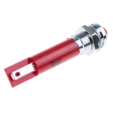 RS PRO Red Panel Mount Indicator 12V AC 20mA Solder Tab Termination Prominent Bezel 205-937