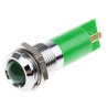 RS PRO Green Panel Mount Indicator 12V ac 20mA Solder Tab Termination Prominent Bezel 205-864