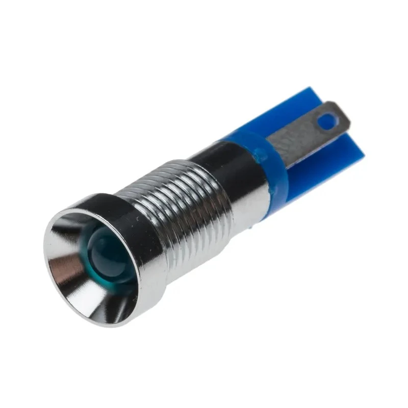 RS PRO Blue Panel Mount Indicator, 2V DC, 20mA, Solder Tab Termination, Recessed Bezel 206-104