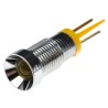 RS PRO Yellow Panel Mount Indicator 2V DC 20mA Solder Tab Termination Recessed Bezel 206-227