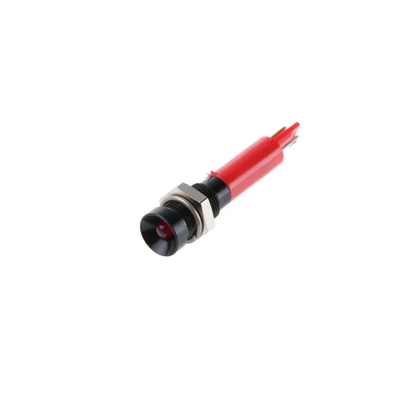 RS PRO Red Panel Mount Indicator 24V dc 20mA Solder Tab Termination Recessed Mount 206-312