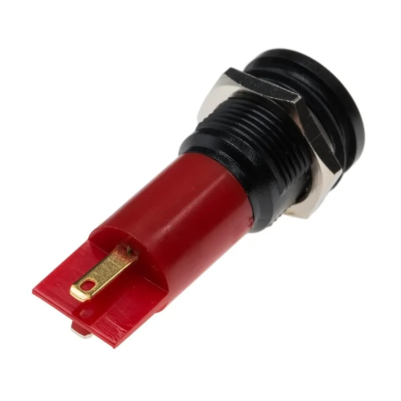 RS PRO Red Panel Mount Indicator 230V AC 3mA Solder Tab Termination IP67 Flush 206-205