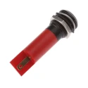 RS PRO Red Panel Mount Indicator 230V AC 3mA IP67 Prominent Bezel Black IP67