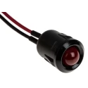 RS PRO Red Panel Mount Indicator, 12V DC, 20mA, Lead Wire Termination, Prominent Bezel 206-384