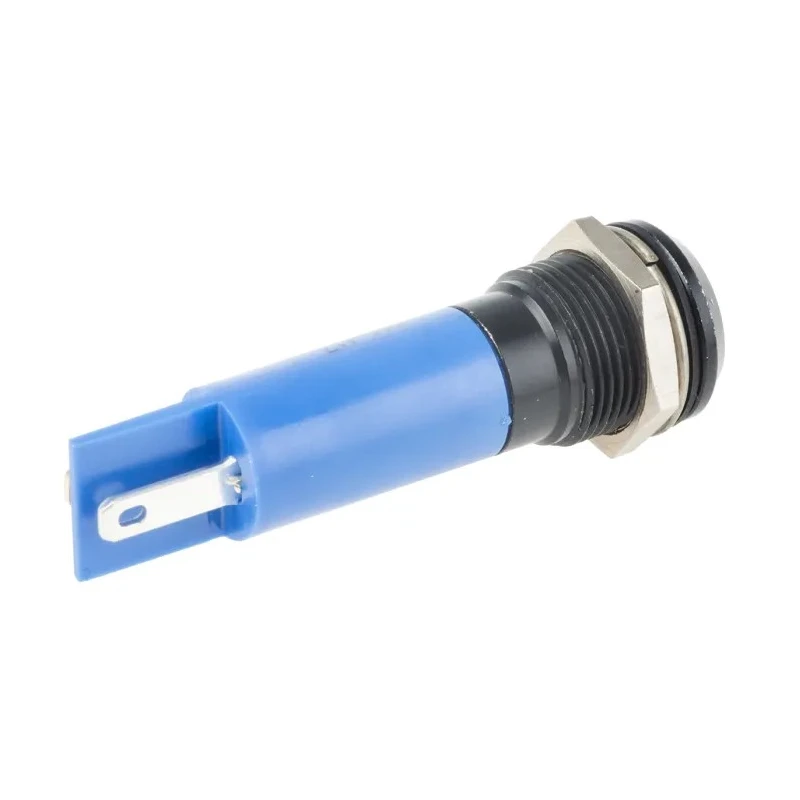 RS PRO Blue Panel Mount Indicator 230V AC 3mA IP67 Prominent Bezel IP67