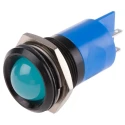RS PRO Blue Prominent Bezel Panel Mount Indicator 24V DC 20mA Solder Tab 206-671