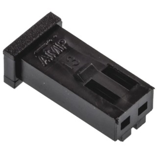 TE Connectivity AMPMODU MOD II Female Connector Housing 2.54 mm Pitch 2 Way 1 Row Straight 280358