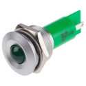 RS PRO Green Panel Mount Indicator 230 V AC, 115 V DC, 3mA, Prominent Bezel 206-930