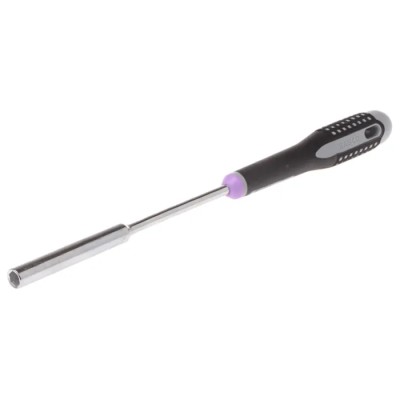 Bahco Hexagon Nut Driver 6 mm Tip, 125 mm Blade, 247 mm Overall BE-7806