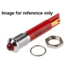 RS PRO Red Panel Mount Indicator 230V AC 3mA Prominent Silver Bezel 207-113
