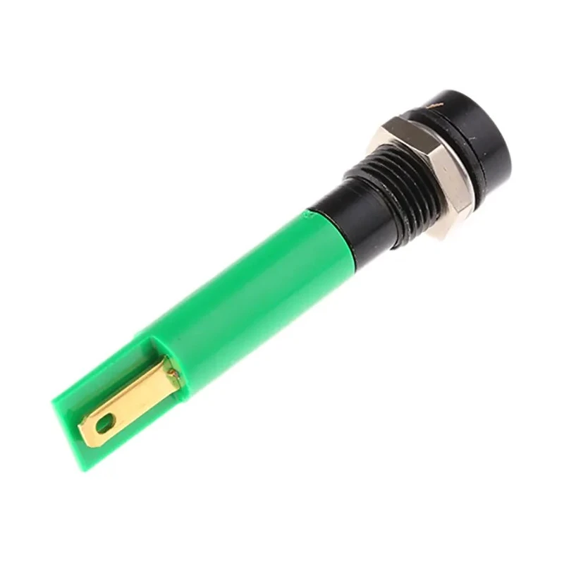 RS PRO Green Panel Mount Indicator 110V AC 6mA Solder Tab Termination IP40 Recessed 207-107