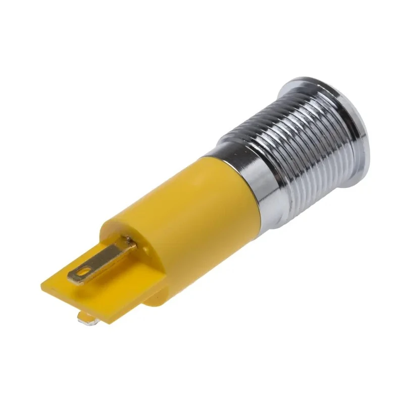 RS PRO Yellow Panel Mount Indicator, 24V DC, IP67 Rated, Prominent Bezel Style IP67