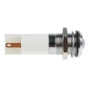 RS PRO White Panel Mount Indicator, 24V DC, IP67 Rated, Silver Bezel, Prominent Model IP67