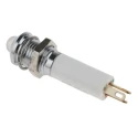 RS PRO Green, Yellow, Red Panel Mount Indicator 12V DC 20mA Solder Tab Termination Prominent Silver Bezel 207-387