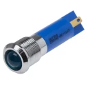 RS PRO Blue Panel Mount Indicator 230V ac 3mA IP67 Prominent Bezel IP67