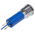 RS PRO Blue Panel Mount Indicator 230V ac 3mA IP67 Prominent Bezel IP67