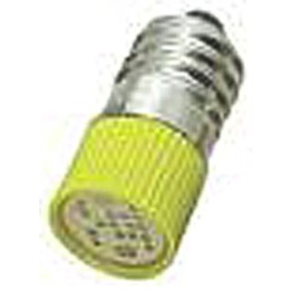 RS PRO Yellow Indicator Lamp Multichip, 12V Voltage, E10 Base, 10 mm Diameter 206-564