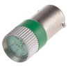 RS PRO Green Indicator Lamp Multichip BA9 Base 12 V AC/DC 10 mm Diameter 28 mm Length 206-716