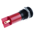 RS PRO Red Panel Mount Indicator LED, 48V dc, 65V dc, 16mA, Black Prominent Bezel 207-422