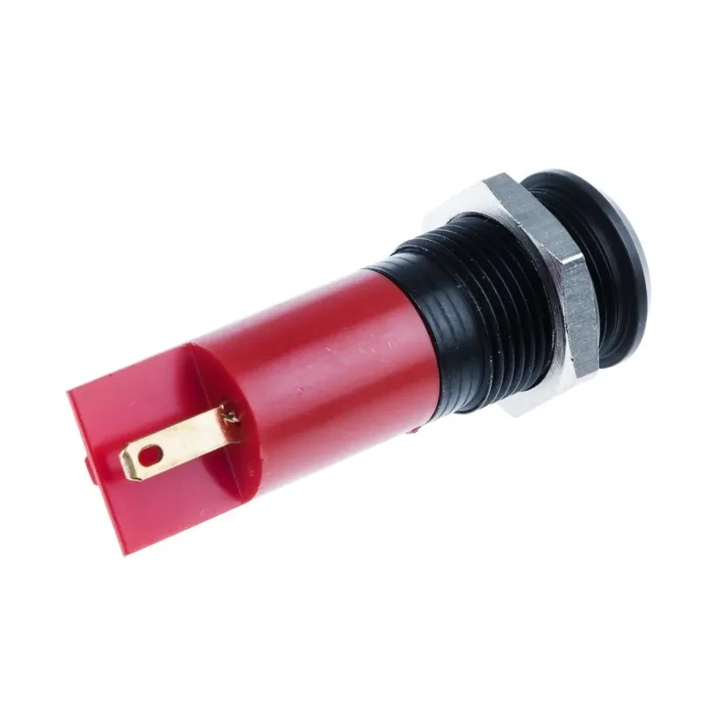 RS PRO Red Panel Mount Indicator LED, 48V dc, 65V dc, 16mA, Black Prominent Bezel 207-422