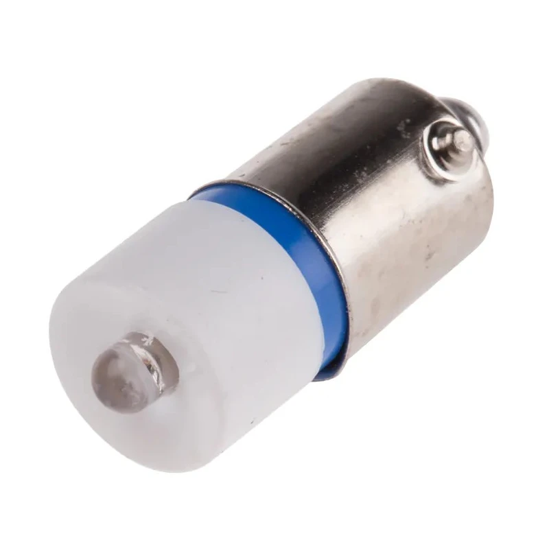 RS PRO Blue Indicator Lamp Single Chip LED, 130V AC, BA9 Base, 10 mm Diameter 206-946