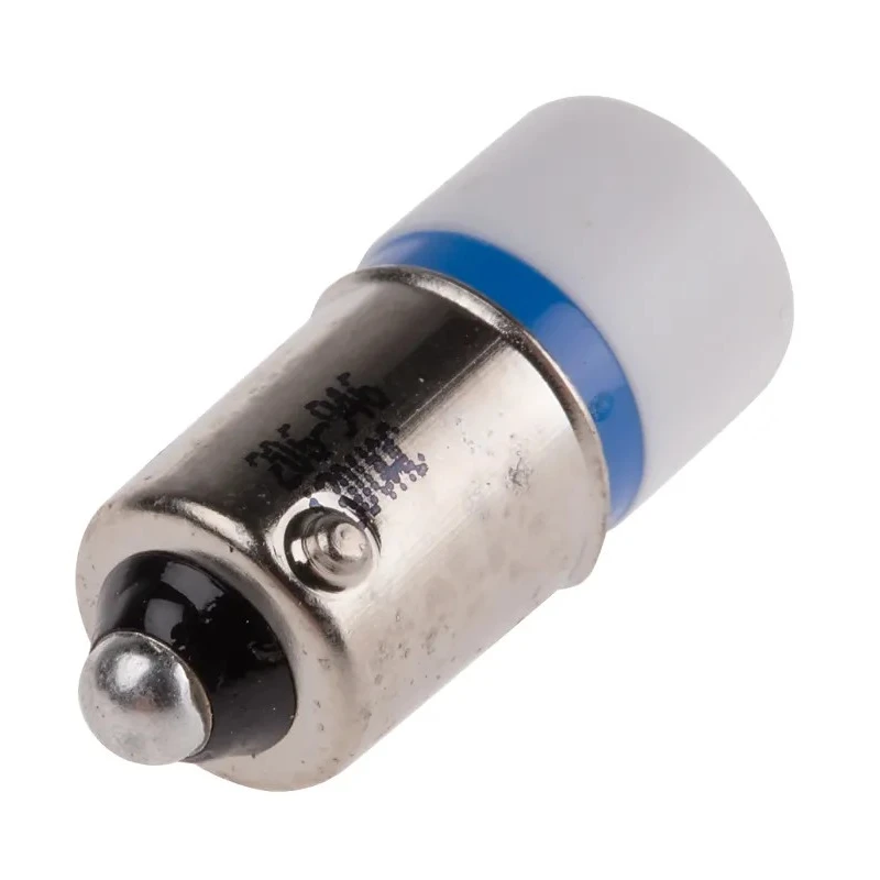RS PRO Blue Indicator Lamp Single Chip LED, 130V AC, BA9 Base, 10 mm Diameter 206-946