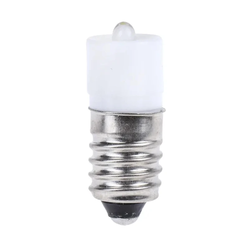 RS PRO White Indicator Lamp Single Chip, E10 Base, 10 mm Diameter 207-523