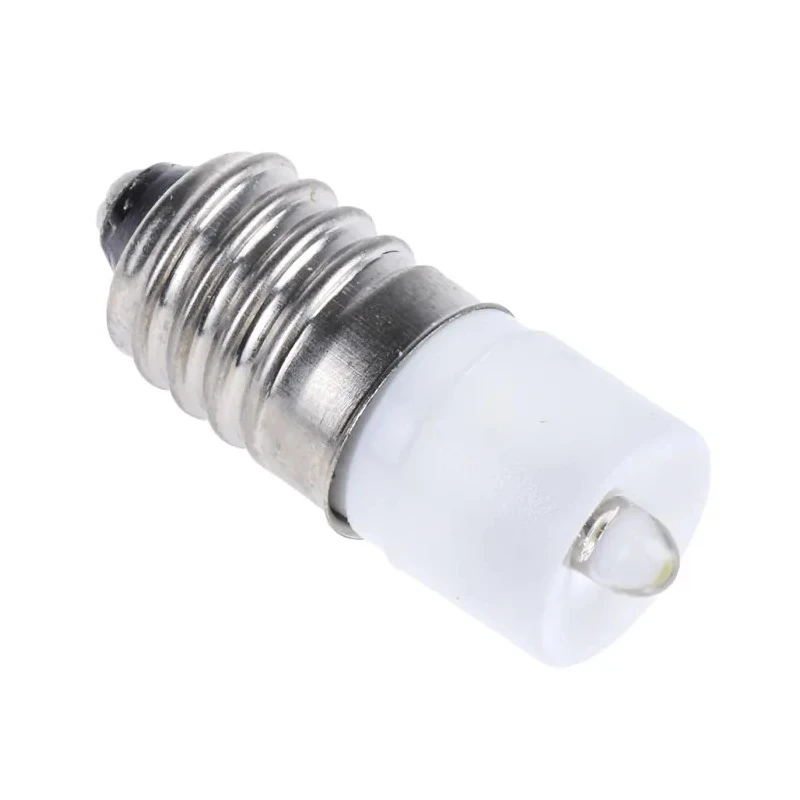 RS PRO White Indicator Lamp Single Chip, E10 Base, 10 mm Diameter 207-523