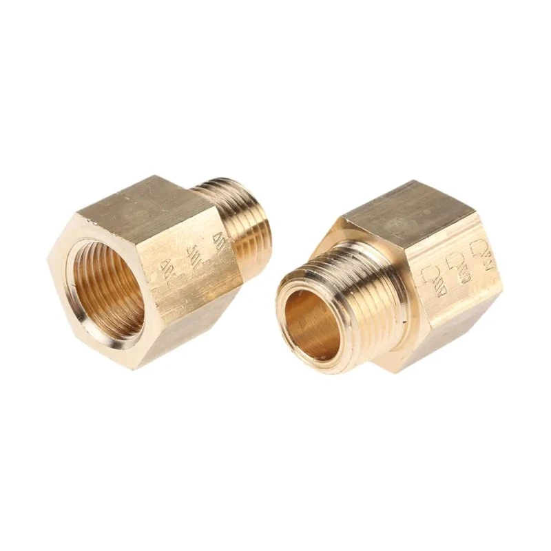 Legris Pneumatic Fitting 164 Series Male/Female Threaded Adapter Brass Nickel Finish 150°C 250 bar 0164 18 17