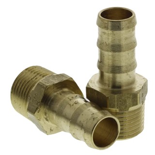 Legris Brass Pneumatic Fitting Threaded Adapter Male BSPT 3/8 in to Male 0123 10 17