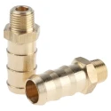 Legris Pneumatic Brass Pipe Fitting Threaded Adapter Male BSPT 1/8 in to Male 0123 10 10