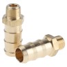 Legris Pneumatic Brass Pipe Fitting Threaded Adapter Male BSPT 1/8 in to Male 0123 10 10