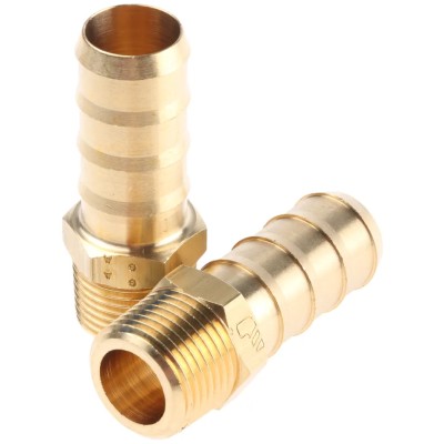 Legris Pneumatic Brass Pipe Fitting Threaded Adapter Male BSPT 3/8 in to Male 0123 13 17