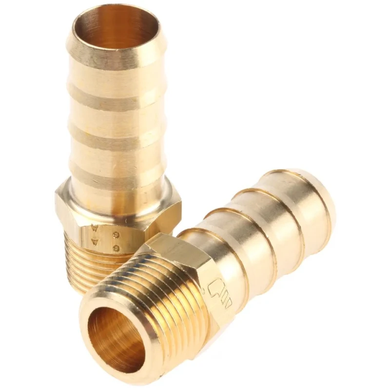 Legris Pneumatic Brass Pipe Fitting Threaded Adapter Male BSPT 3/8 in to Male 0123 13 17