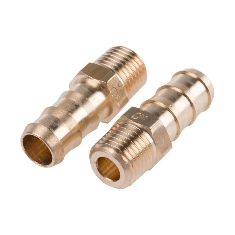 Legris Pneumatic Brass Pipe Fitting Threaded Male BSPT 1/4 in to Male R 1/4 BSPT Adapter 0123 10 13