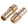 Legris Pneumatic Brass Pipe Fitting Threaded Male BSPT 1/4 in to Male R 1/4 BSPT Adapter 0123 10 13