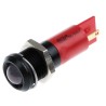 RS PRO Red Panel Mount Indicator 12V 20mA Solder Tab Termination IP67 Prominent Bezel 207-618