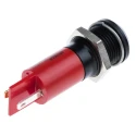 RS PRO Red Panel Mount Indicator 12V 20mA Solder Tab Termination IP67 Prominent Bezel 207-618