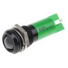 RS PRO Green Panel Mount Indicator 24 V AC/DC 20mA Solder Tab Termination IP67 Prominent Bezel 207-630